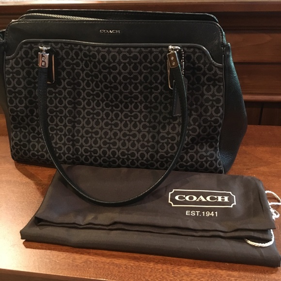 COACH Madison Kimberly Op Art Carryall Satchel 👜